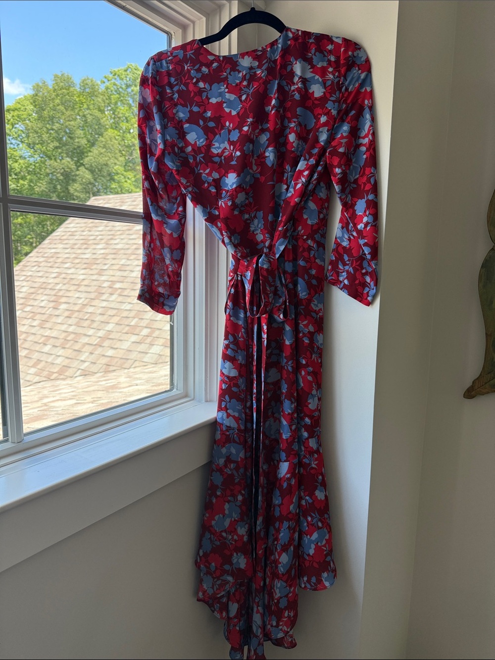 Alexis Lorna Red Floral Wrap Dress - Small - Picture 7 of 8